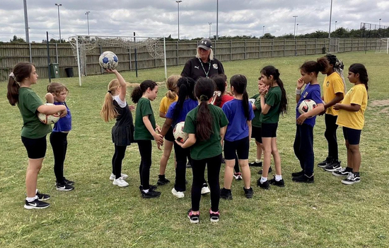 Darts use Foundation funding to help girls into football